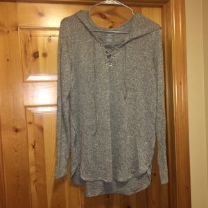 Lace up Hoodie by Aerie